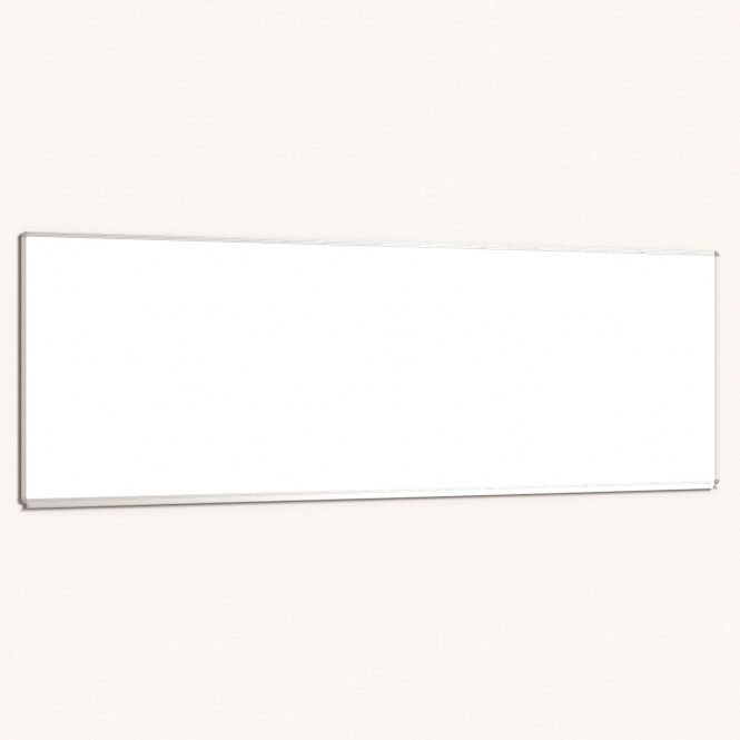 Whiteboard, 300x100 cm, mit durchgehender Ablage, Stahlemaille weiß, 